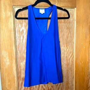 Parker Blue silk top, Small